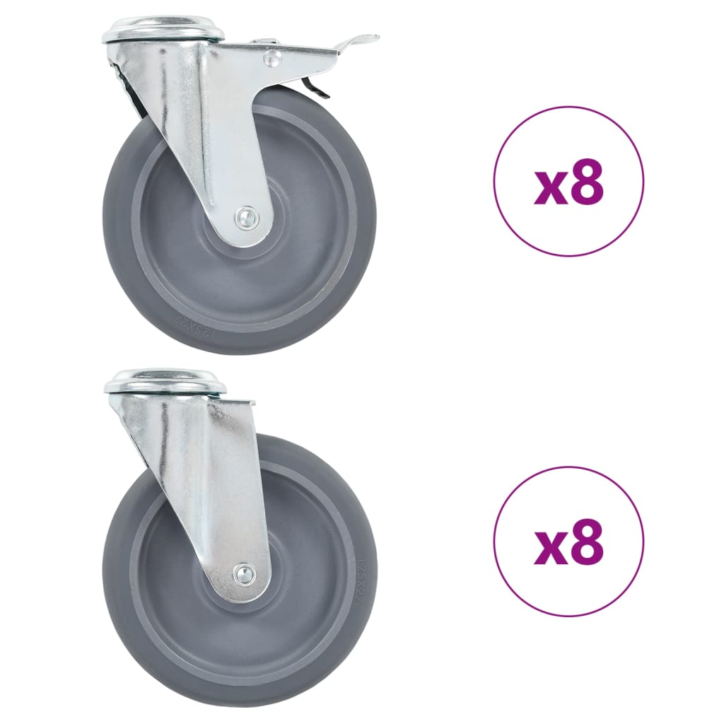 Svinghjul med bolthull 16 stk 125 mm