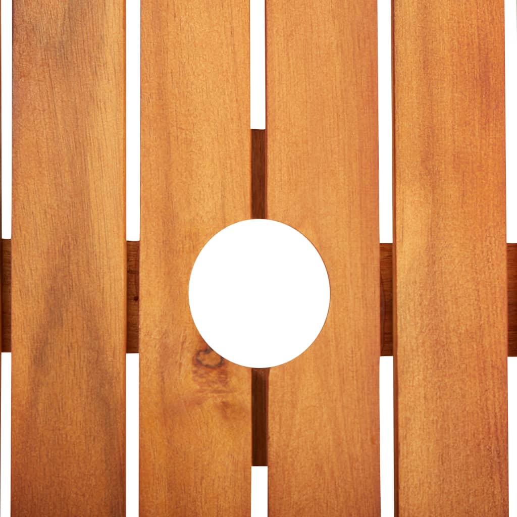 Hagebord 215x90x74 cm heltre akasie