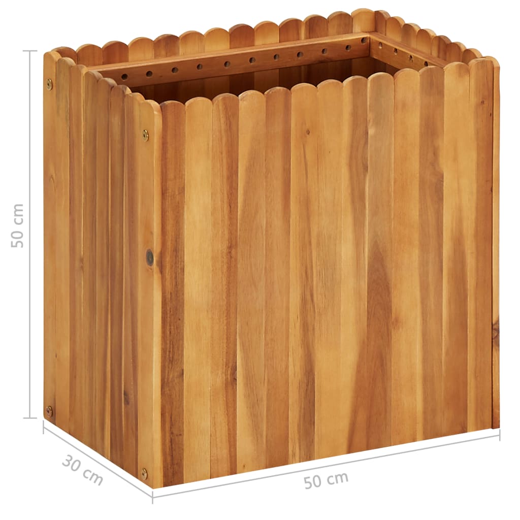 Høybed 50x30x50 cm heltre akasie