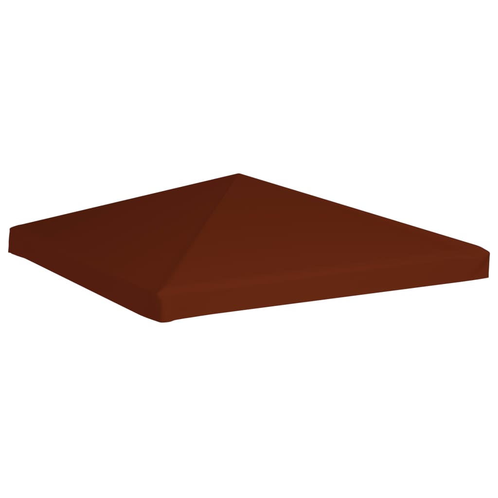 Toppduk til paviljong 310 g/m² 3x3 m terrakotta