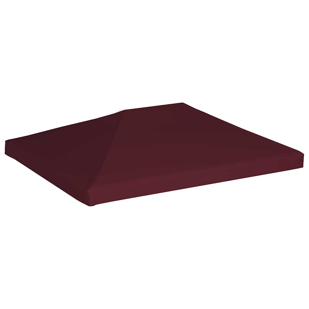 Toppduk til paviljong 310 g/m² 3x4 m vinrød vidaXL