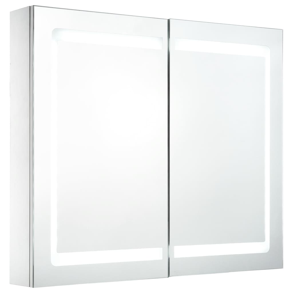 LED-speilskap til bad 80x12,2x68 cm