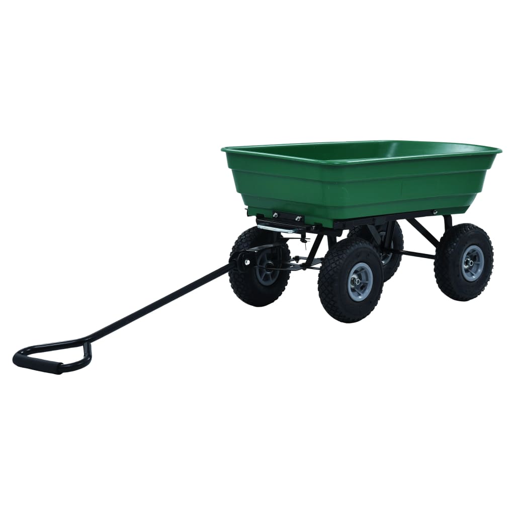 Hagetralle 300 kg 75L grønn