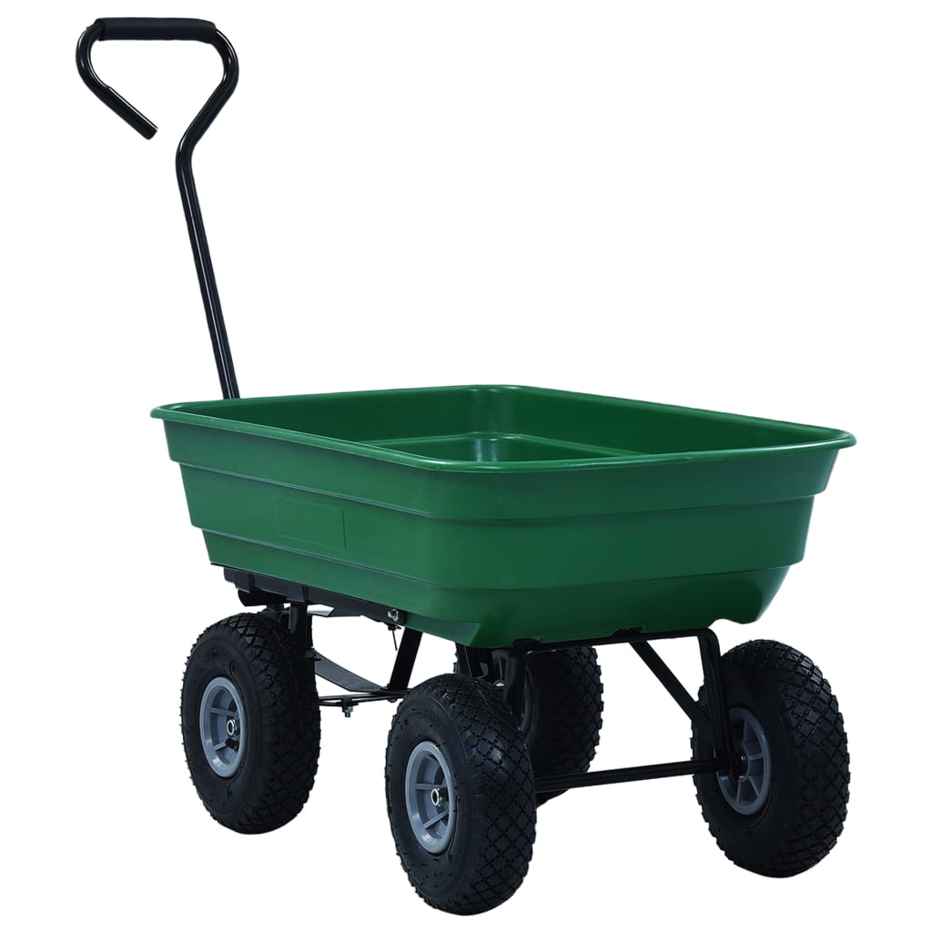 Hagetralle 300 kg 75L grønn