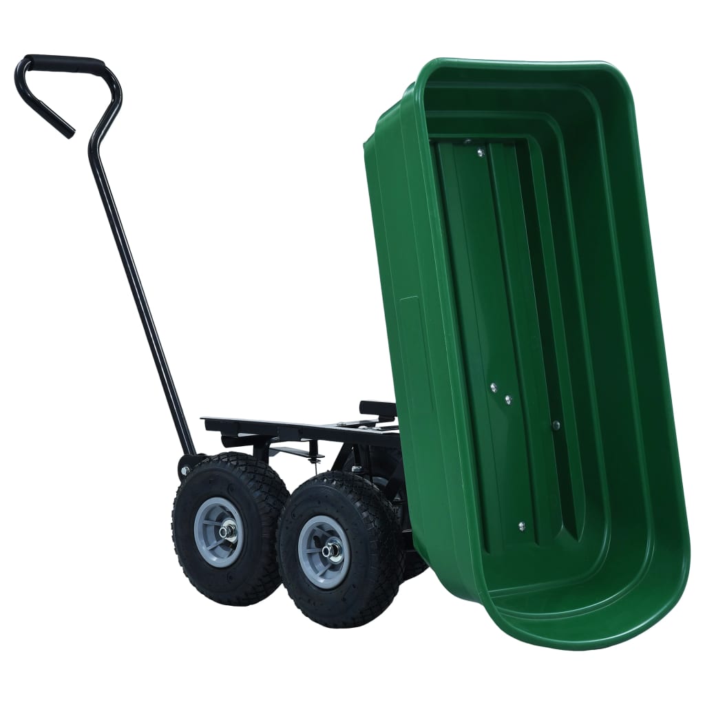 Hagetralle 300 kg 75L grønn