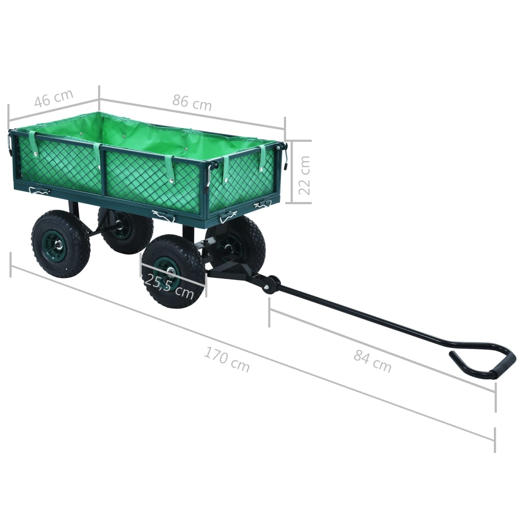 Håndtralle hage grønn 250 kg