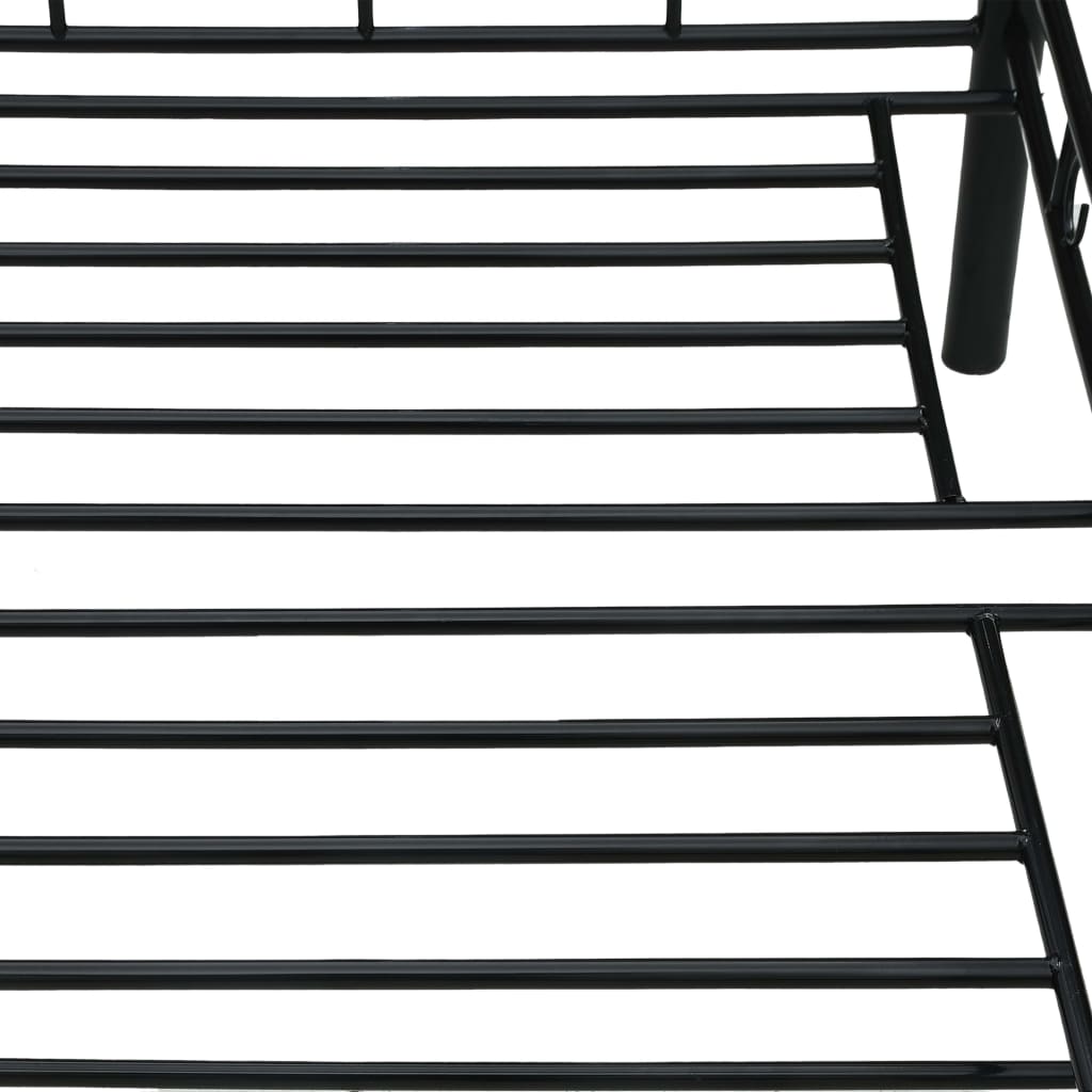 Ramme til dagseng svart metall 90x200 cm
