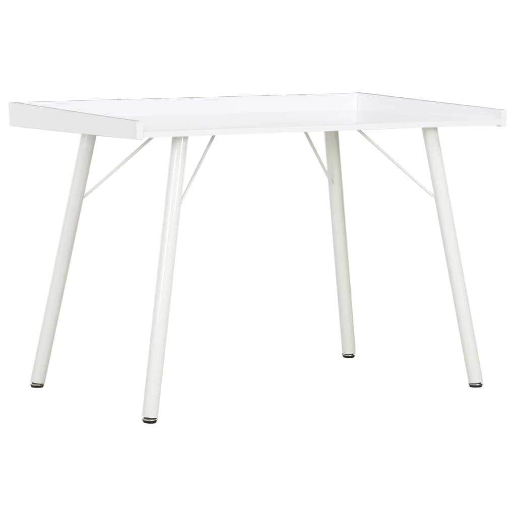 Skrivebord hvit 90x50x79 cm
