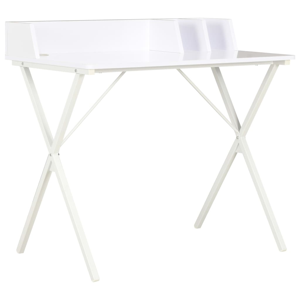 Skrivebord hvit 80x50x84 cm