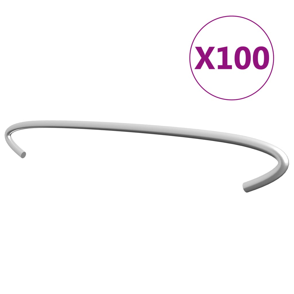 Kroker til gabion 100 stk galvanisert stål 40 cm