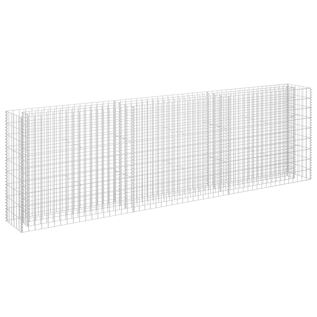 Gabion høybed galvanisert stål 270x30x90 cm