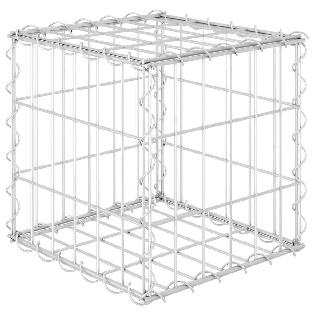Gabion høybed kubeformet ståltråd 30x30x30 cm