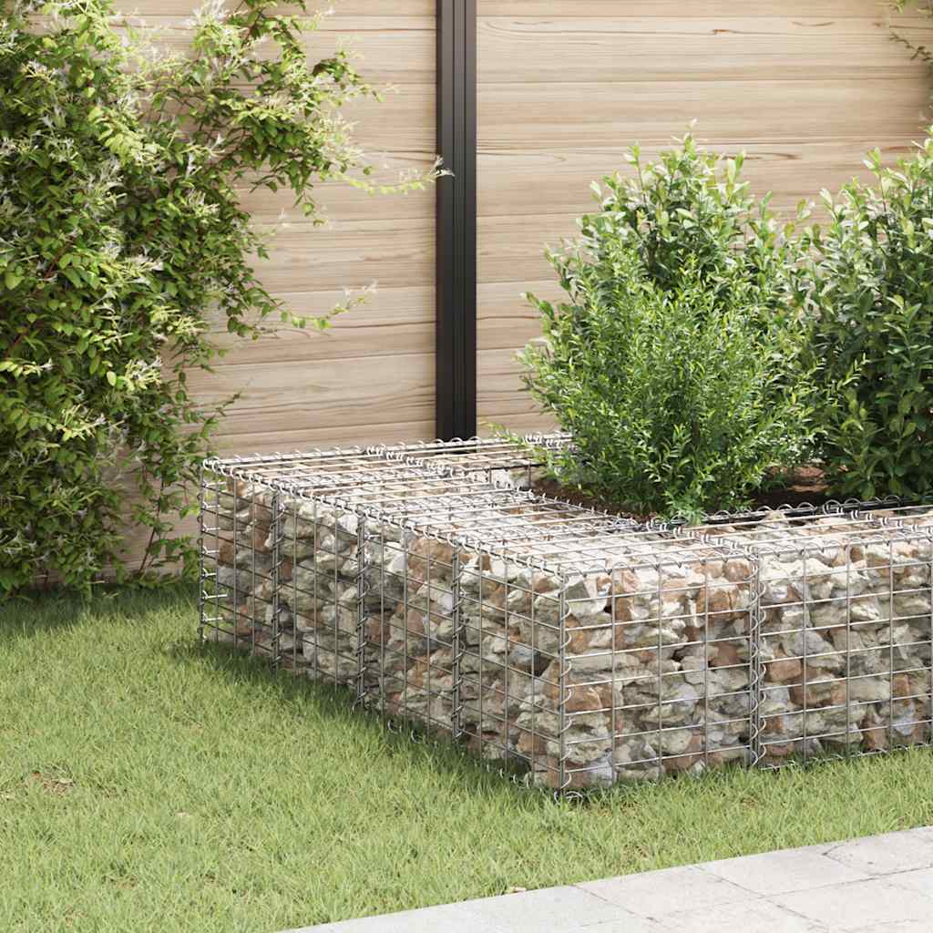 Gabion høybed kubeformet ståltråd 40x40x40 cm