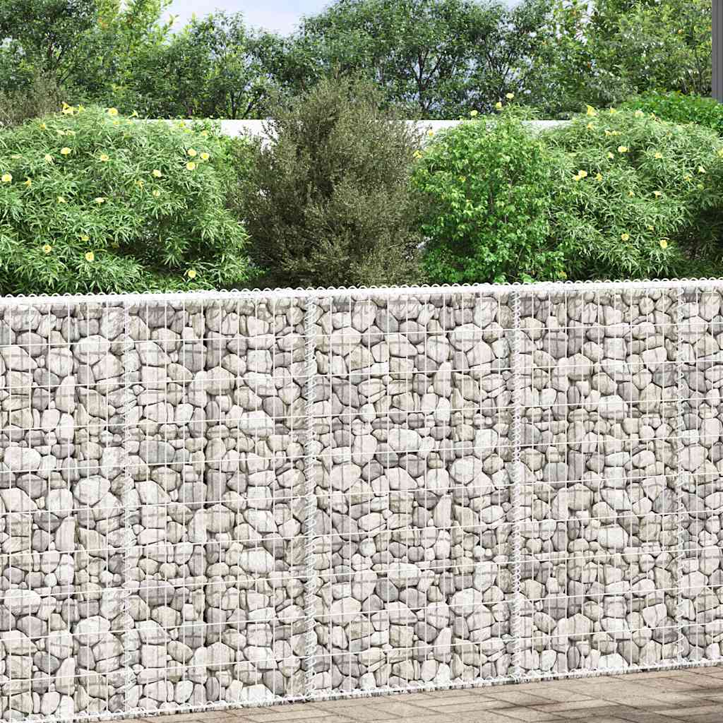 Gabion høybed trapesform galvanisert stål 100x20x100 cm