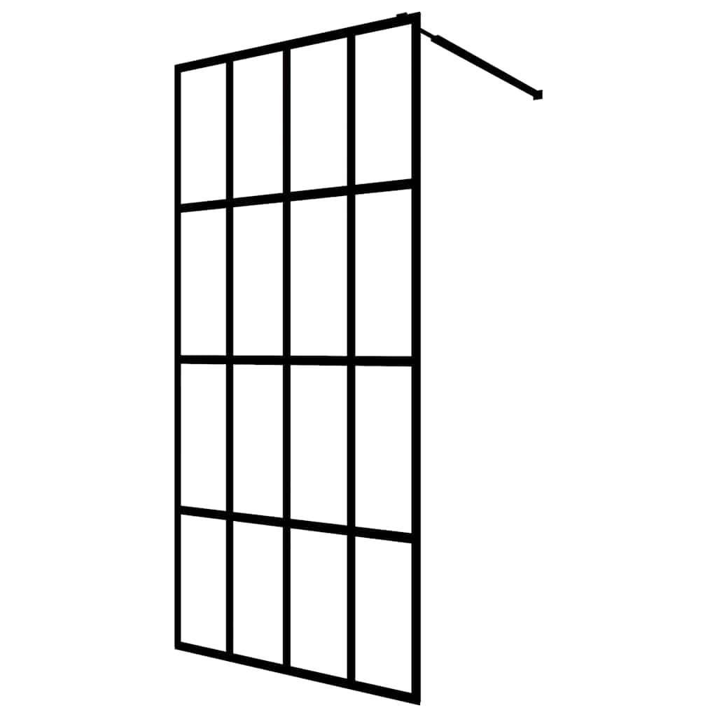 Dusjskjerm klart herdet glass 90x195 cm