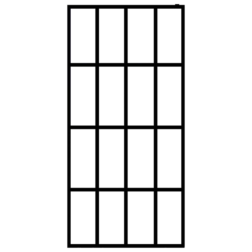 Dusjskjerm frostet herdet glass 90x195 cm