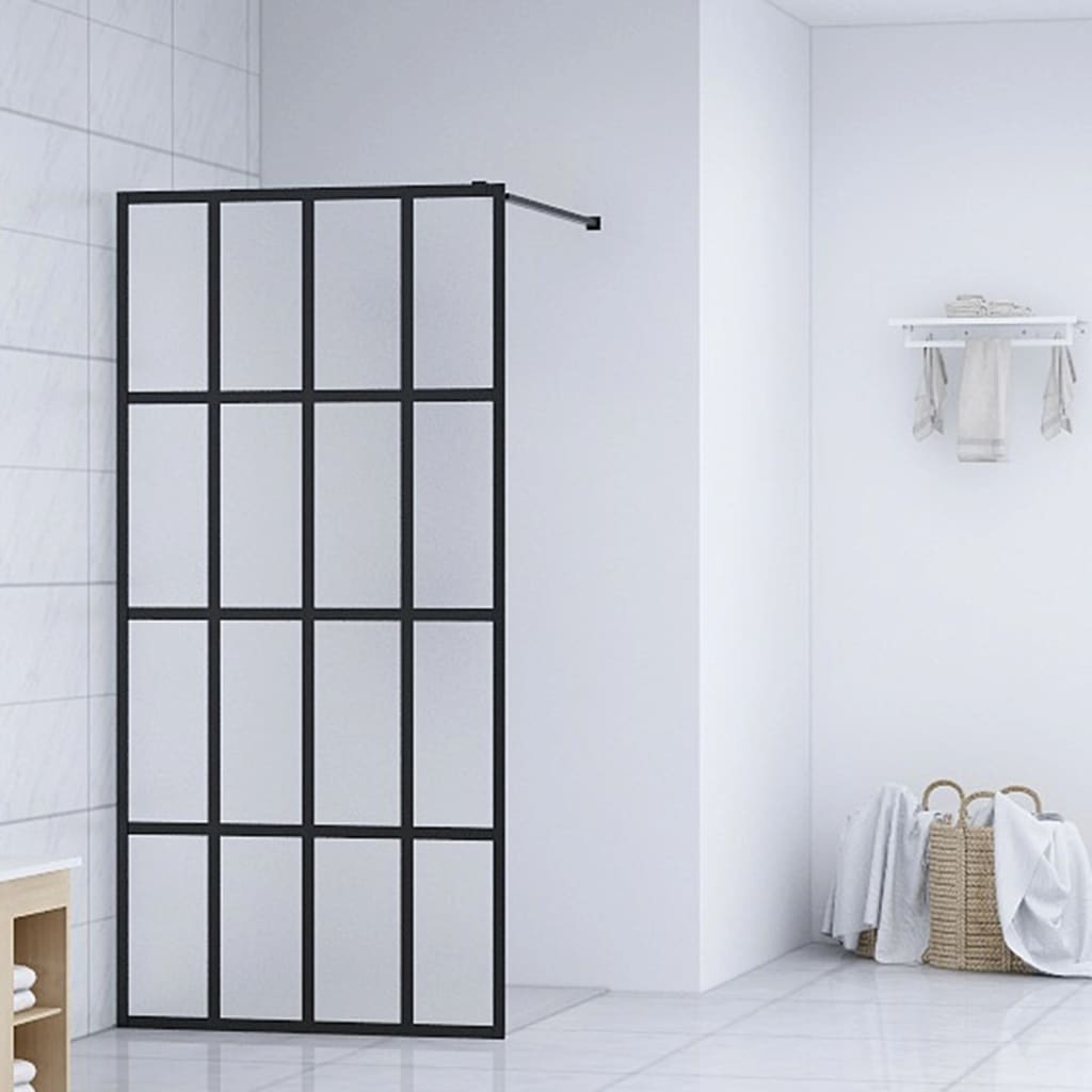 Dusjskjerm frostet herdet glass 100x195 cm