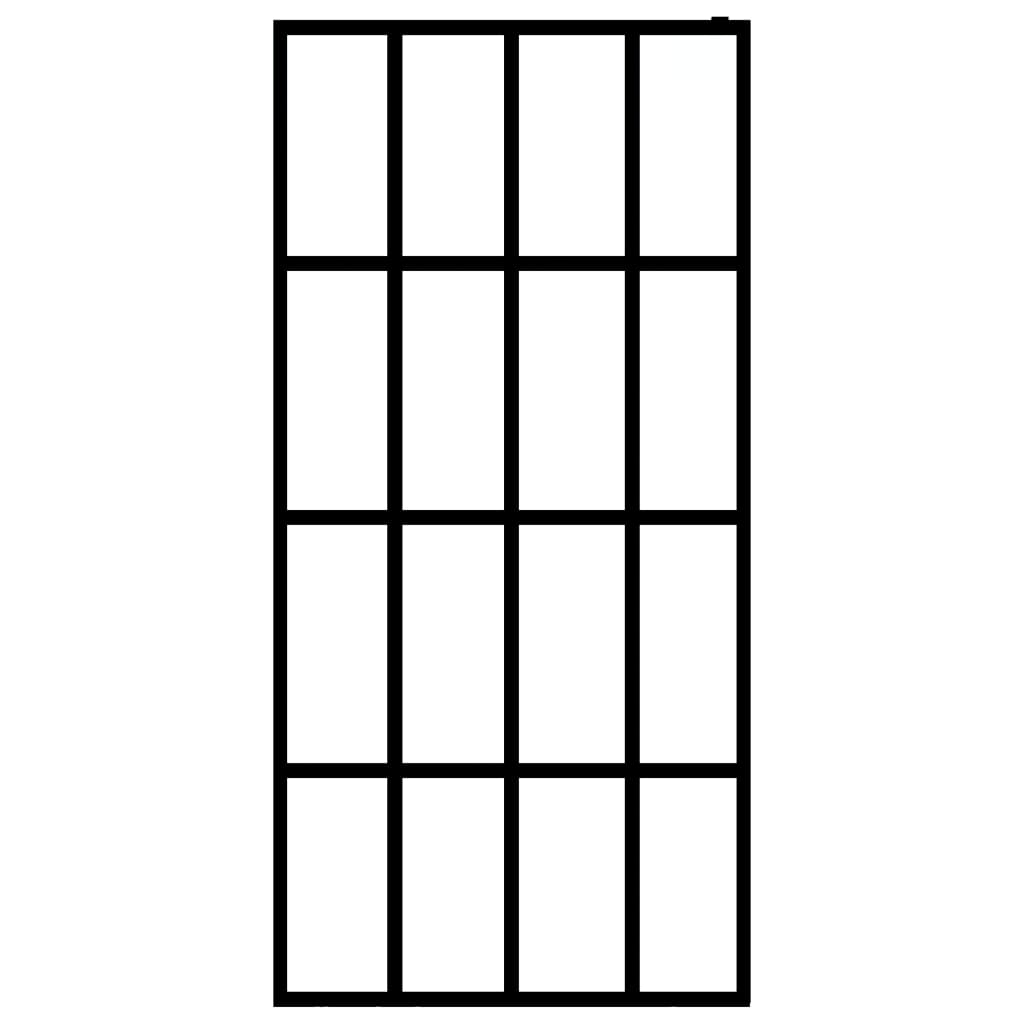 Dusjskjerm frostet herdet glass 118x190 cm