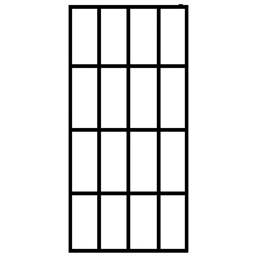 Dusjskjerm frostet herdet glass 140x195 cm