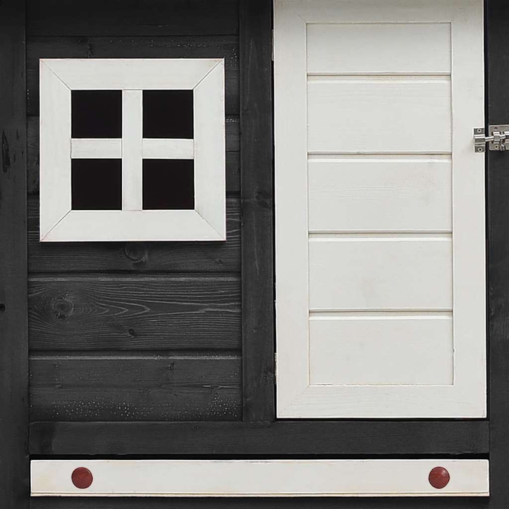 Kyllingbur grå 170x81x110 cm heltre furu og gran