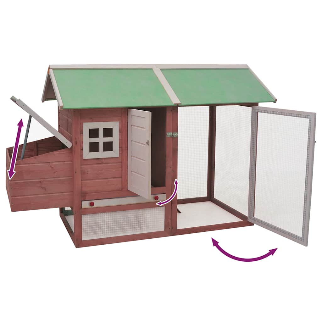 Kyllingbur mocca 170x81x110 cm heltre furu og gran