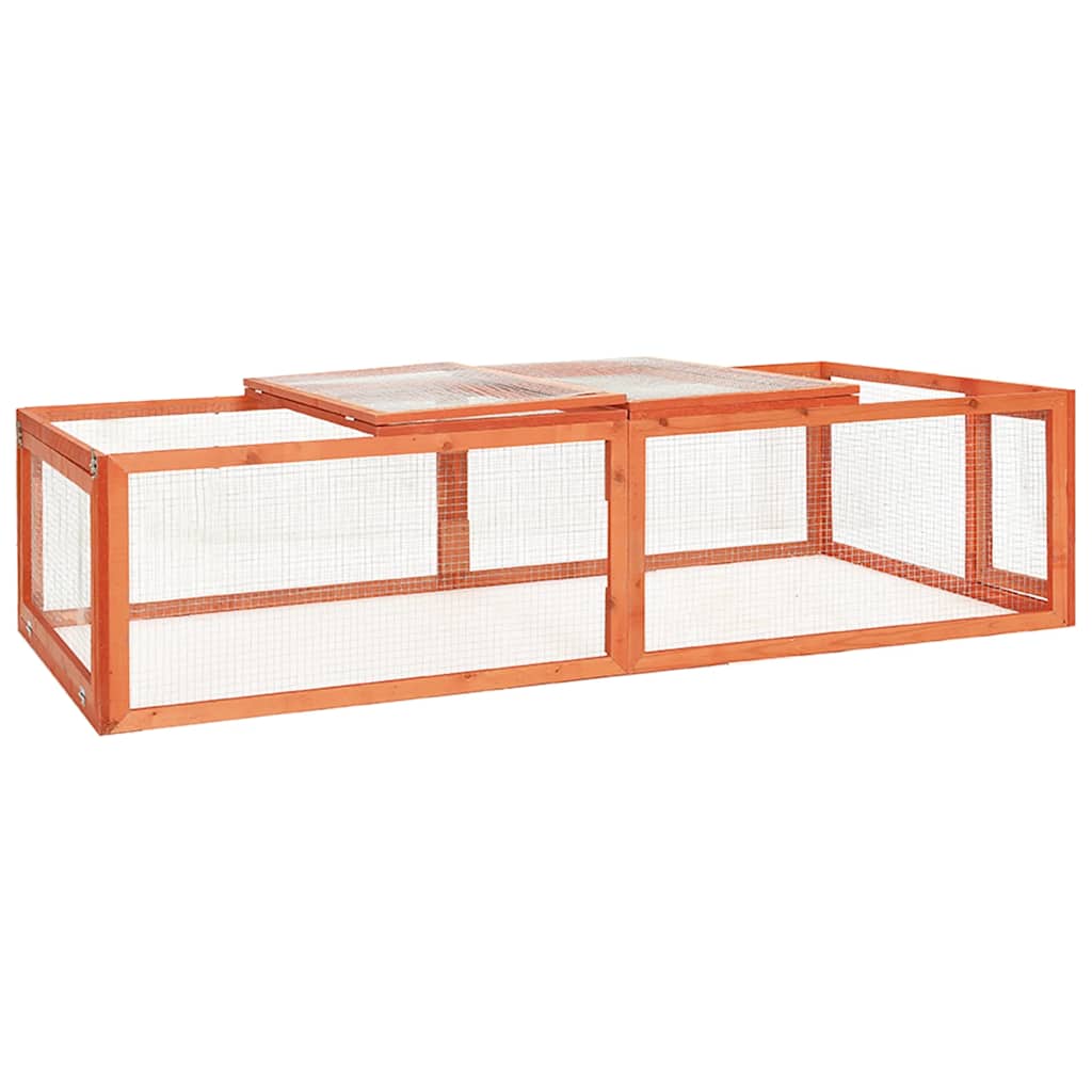 Kaninbur 183x90x46,5 cm heltre gran vidaXL