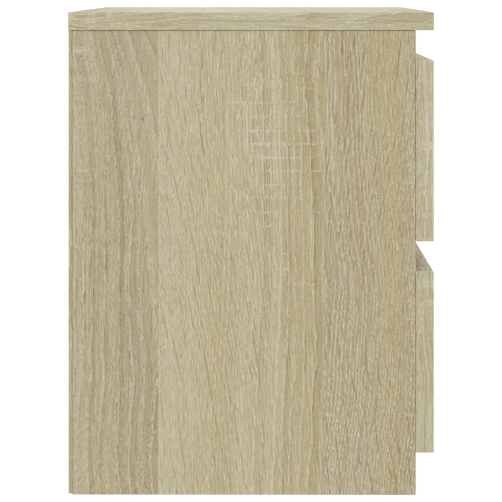 Nattbord 2 stk sonoma eik 30x30x40 cm konstruert tre