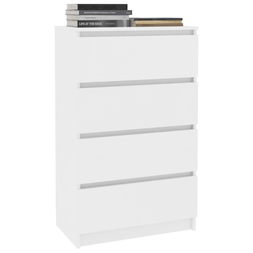 Skjenk hvit 60x35x98,5 cm konstruert tre