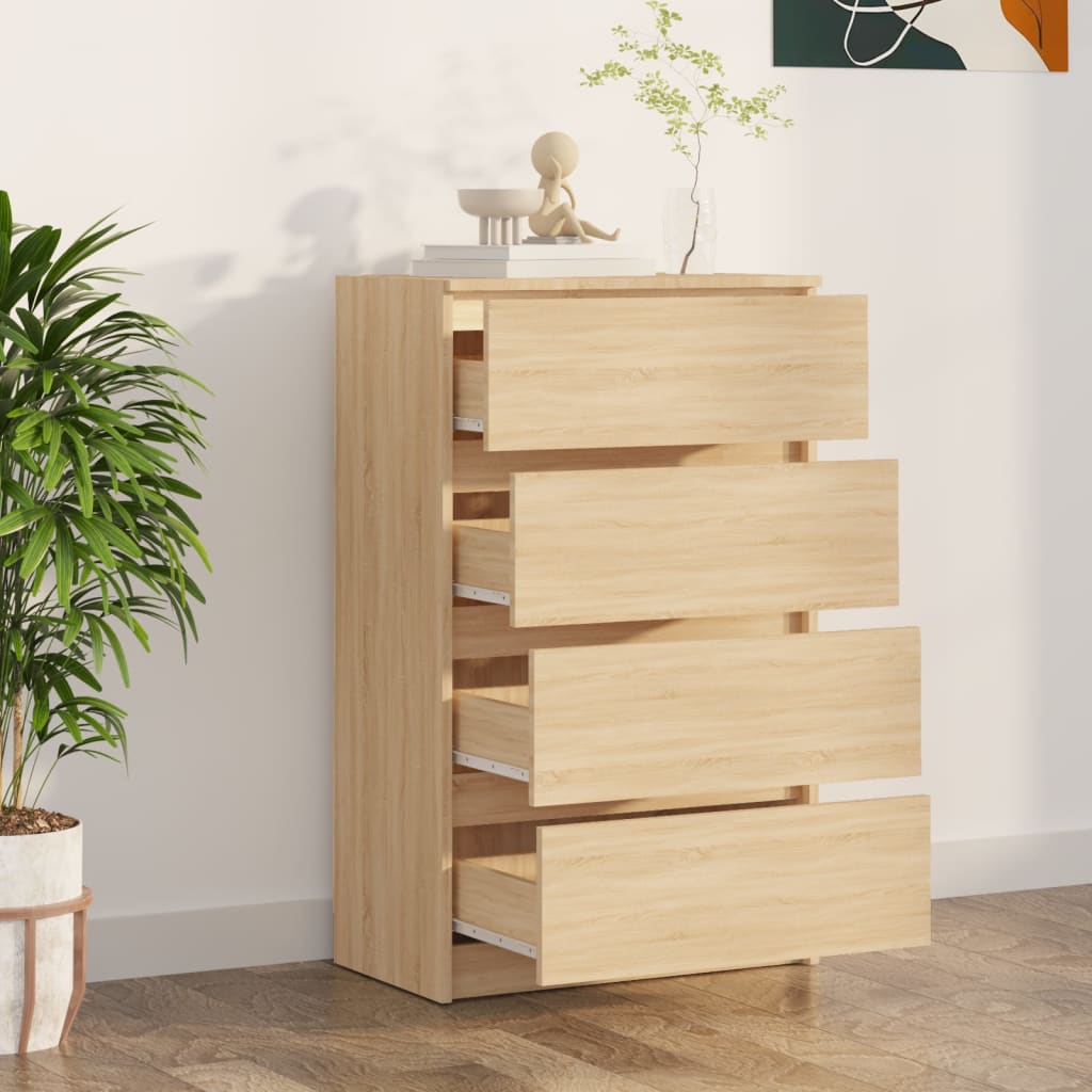 Skjenk sonoma eik 60x35x98,5 cm konstruert tre