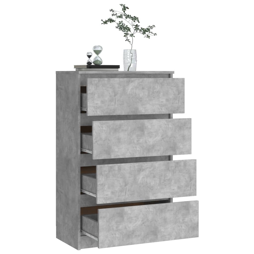 Skjenk betonggrå 60x35x98,5 cm konstruert tre