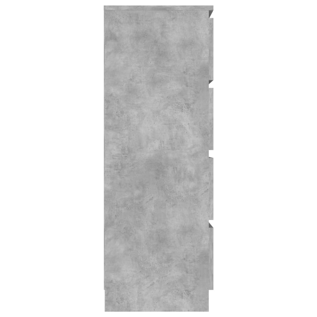 Skjenk betonggrå 60x35x98,5 cm konstruert tre