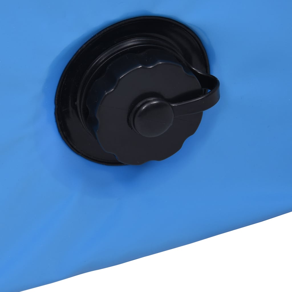 Sammenleggbart hundebasseng blå 80x20 cm PVC