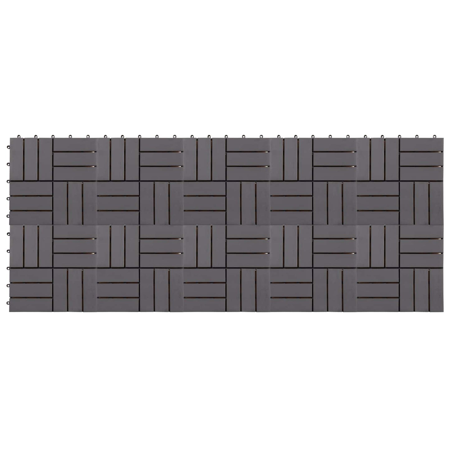 Terrasseflis 10 pcs Grå 30 x 30 cm Acacia Hardtre
