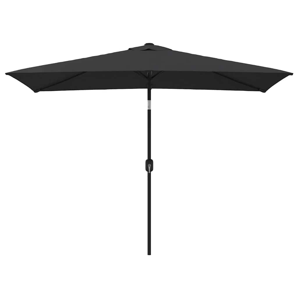 Parasoll med metallstang 300x200 cm svart vidaXL