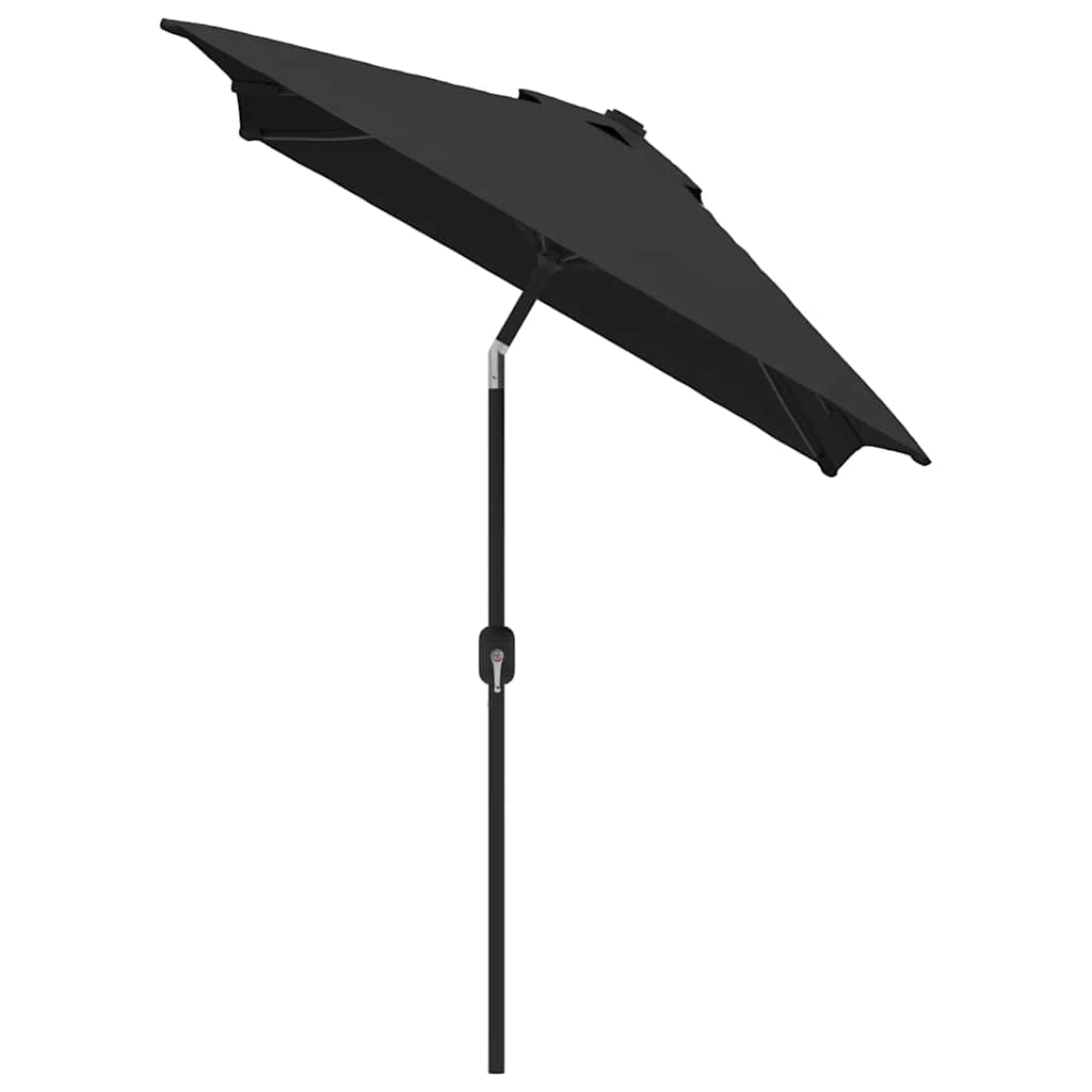 Parasoll med metallstang 300x200 cm svart vidaXL