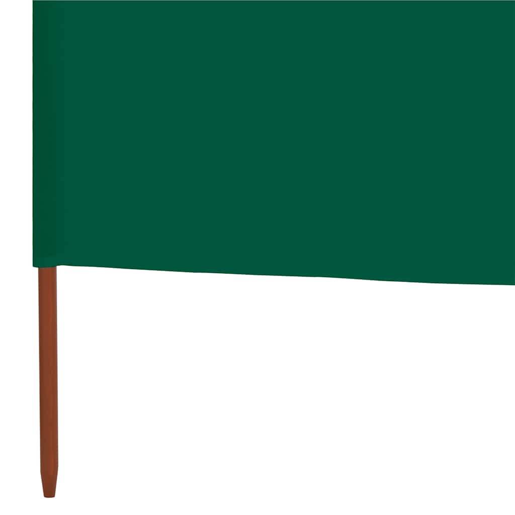Vindskjerm 6 paneler stoff 800x160 cm grønn vidaXL