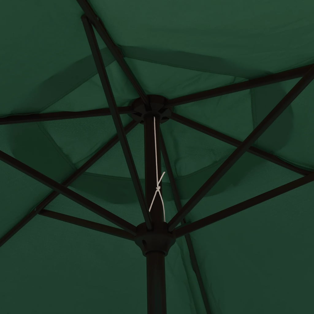 Parasoll grønn 200x224 cm aluminium