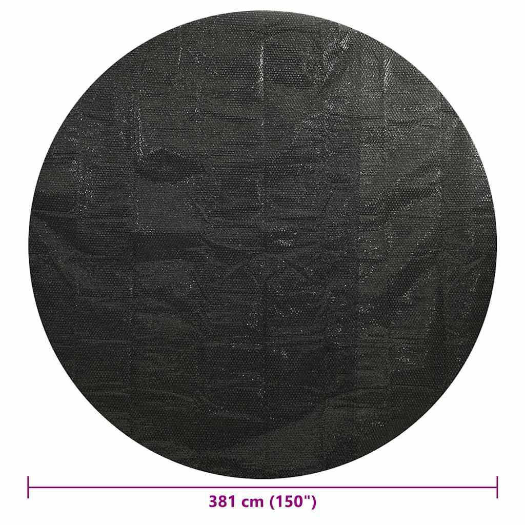 Bassengtrekk svart 381 cm PE