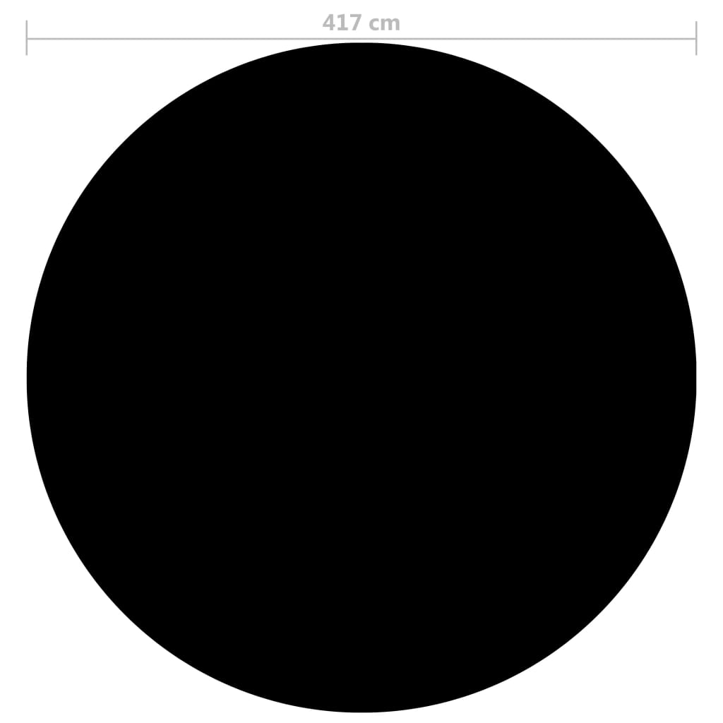 Bassengtrekk svart 417 cm PE