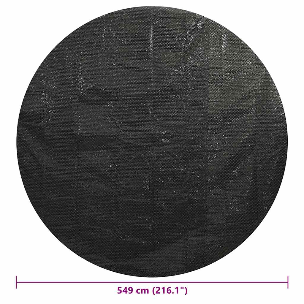 Bassengtrekk svart 549 cm PE