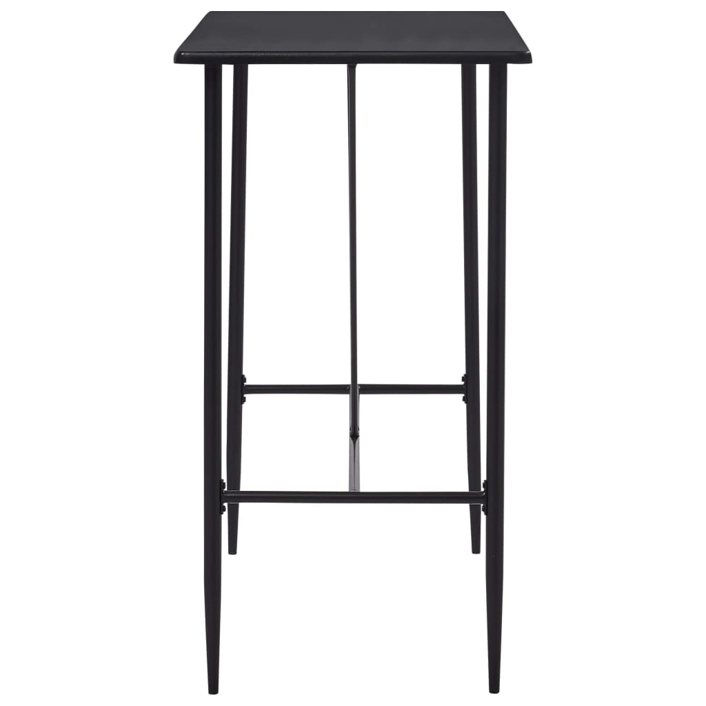Barbord svart 120x60x110 cm MDF vidaXL