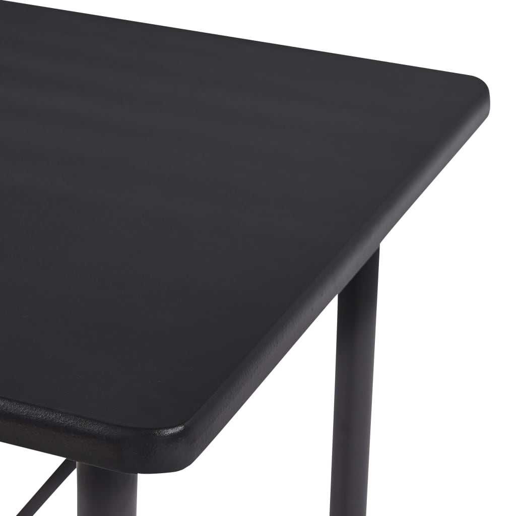 Barbord svart 120x60x110 cm MDF vidaXL