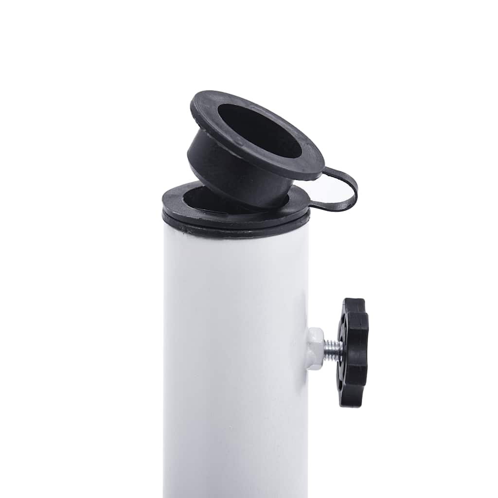 Parasollfot hvit 12 kg 48 cm støpejern