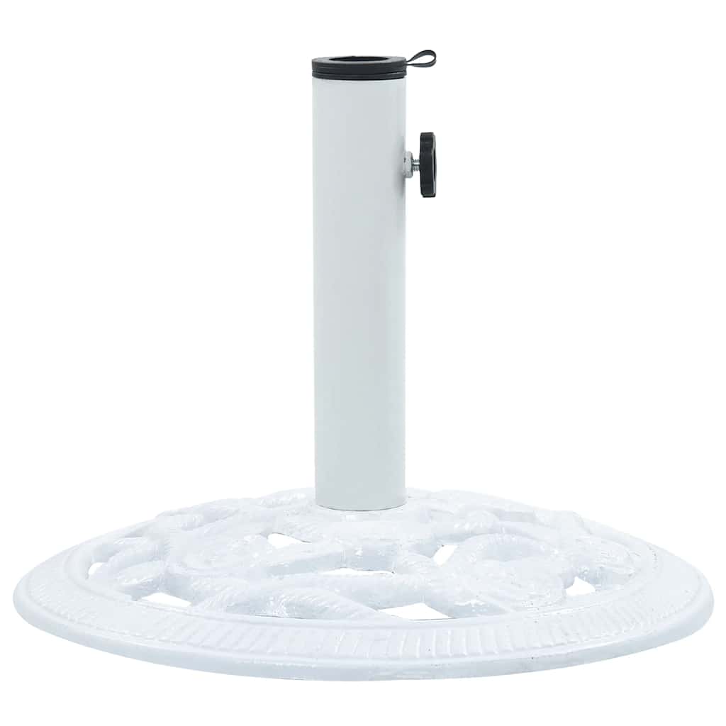 Parasollbase hvit 9 kg 40 cm støpejern vidaXL