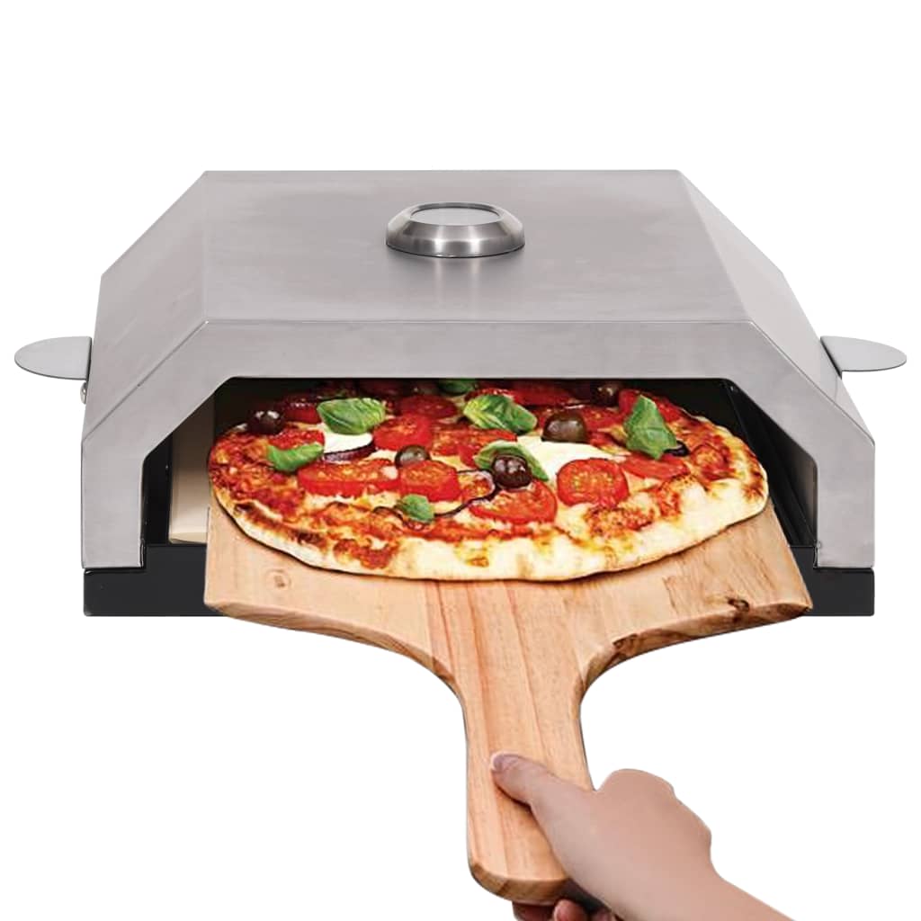 Pizzaovn med keramisk stein for gass-/kullgrill