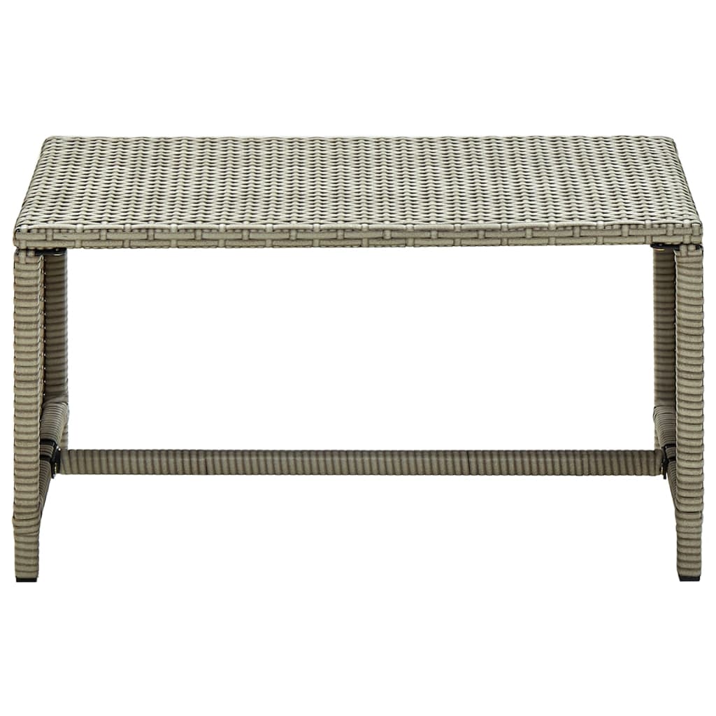 Salongbord beige 70x40x38 cm polyrotting