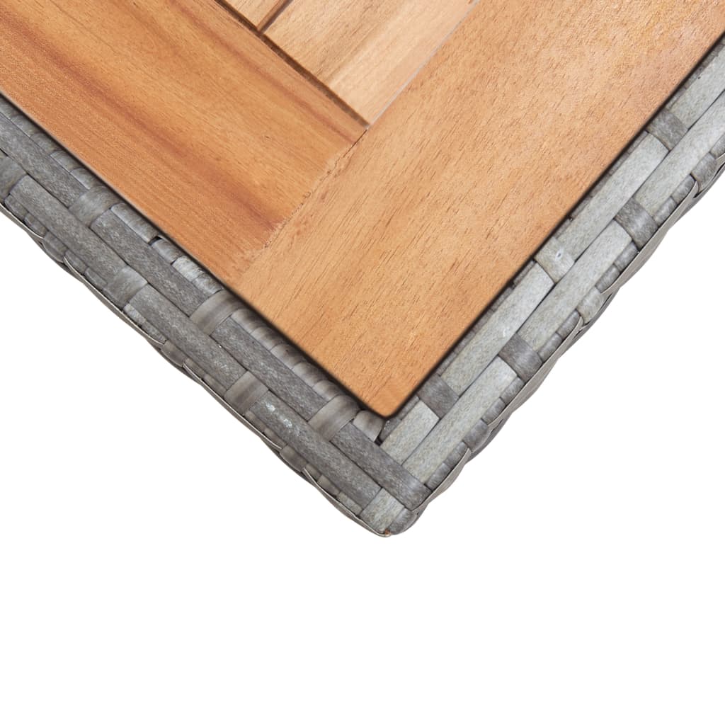 Hagebord antrasitt og brun 123x60x74 cm heltre akasie vidaXL