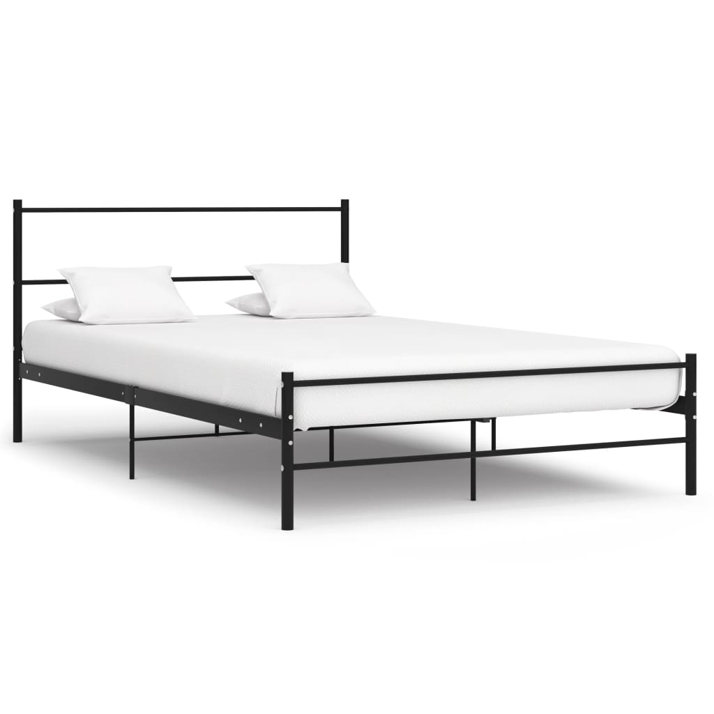 Sengeramme svart metall 120x200 cm