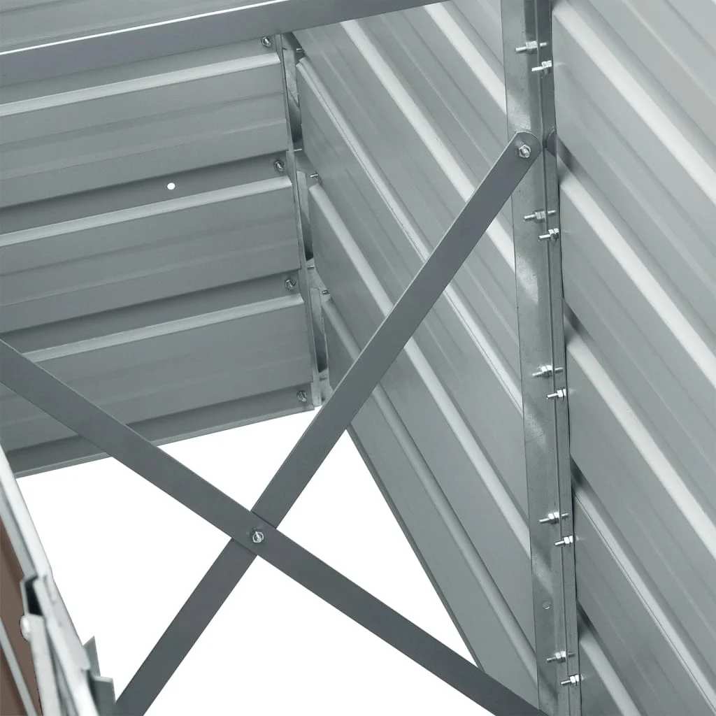 Høybed galvanisert stål 240x40x45 cm brun