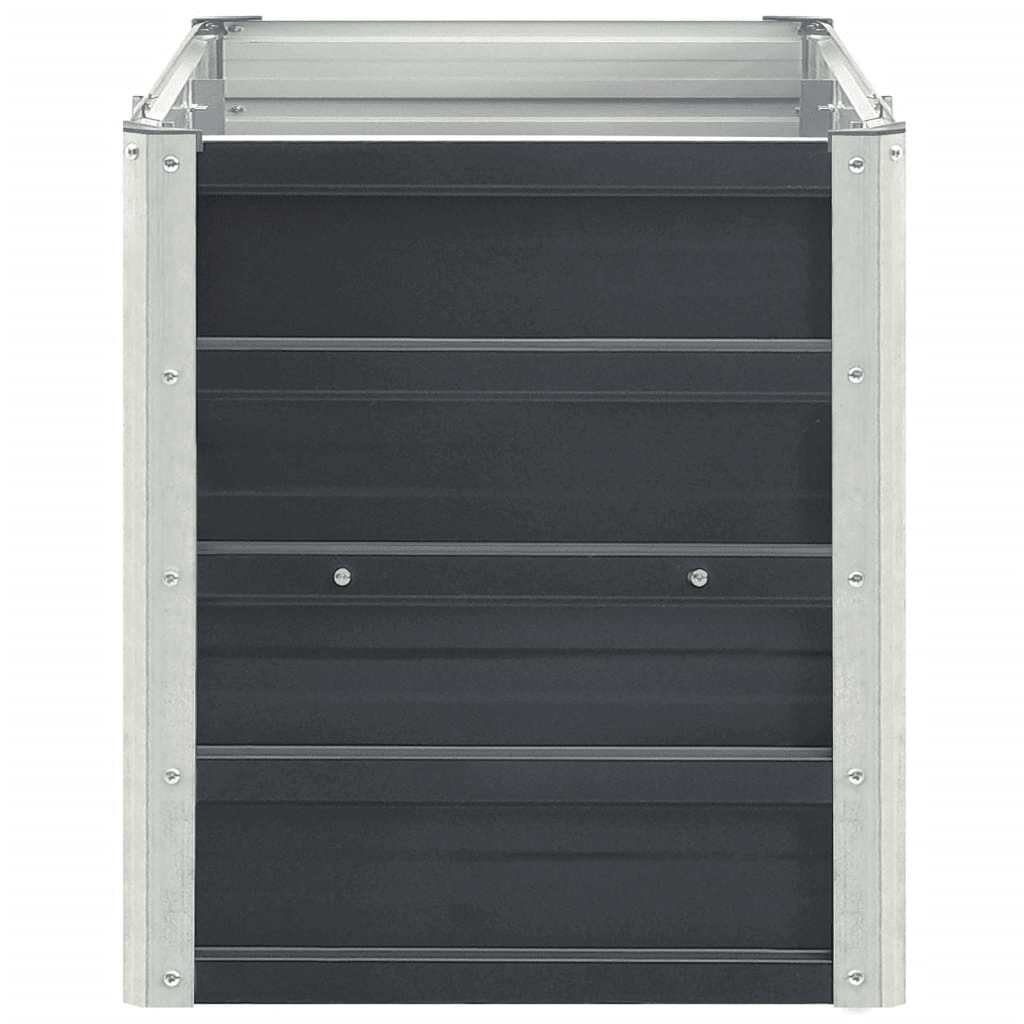 Høybed galvanisert stål 240x40x45 cm antrasitt